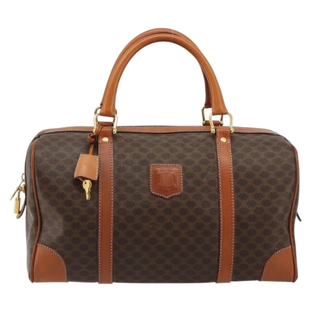 Celine Macadam Boston Bag Brown
